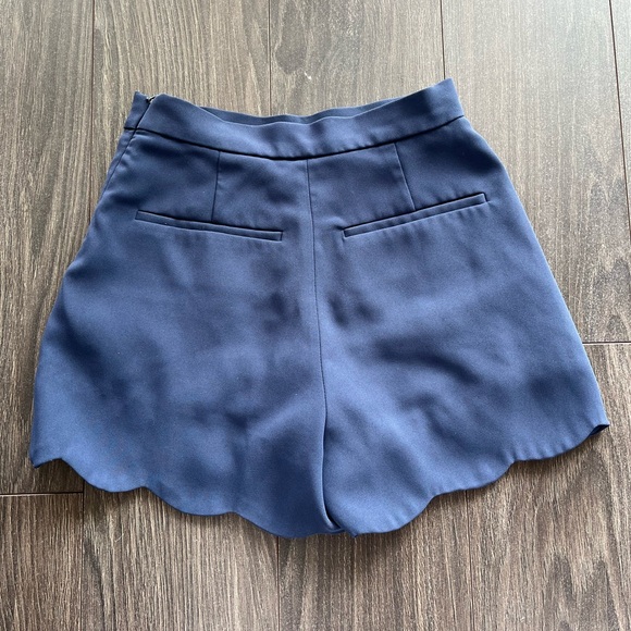 Wilfred High Waist Navy Blue Shorts - Picture 2 of 3